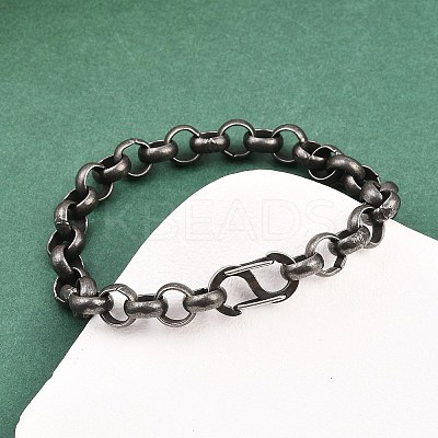 316 Surgical Stainless Steel Chain Bracelets BJEW-C125-15AS-1