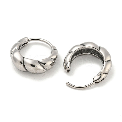 316 Surgical Stainless Steel Hoop Earrings EJEW-D096-12AS-25-1