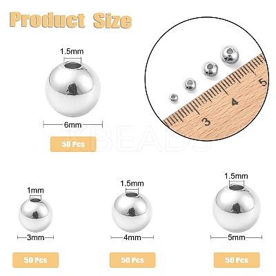 200Pcs 4 Styles Rack Plating and PVD Vacuum Plating Brass Round Spacer Beads KK-CJ0001-91-1
