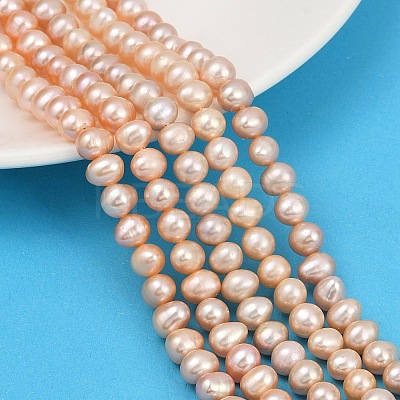 Natural Cultured Freshwater Pearl Beads Strands PEAR-I007-07X-03B-1