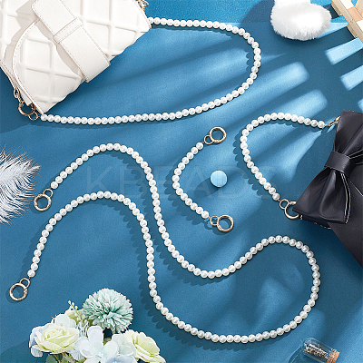 4Pcs 4 Style ABS Pearl Beaded Bag Strap FIND-FH0005-32B-1