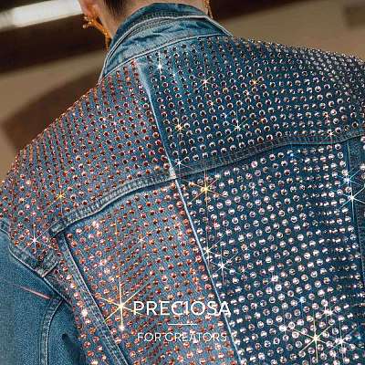 Preciosa® Crystal Hotfix Flatback Stones Y-PRC-HSS8-80250-1