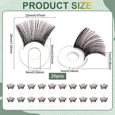 20Pcs Acrylic Craft Eyes FIND-PH0026-65A-1
