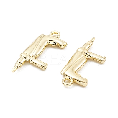 Rack Plating Alloy Pendants PALLOY-K003-07LG-1