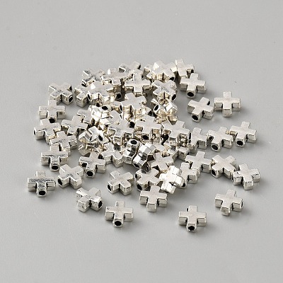 Cross Tibetan Style Alloy Beads FIND-WH00670-142-1