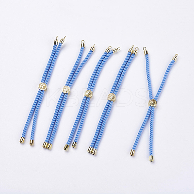 Nylon Twisted Cord Bracelet Making MAK-F018-03G-RS-1