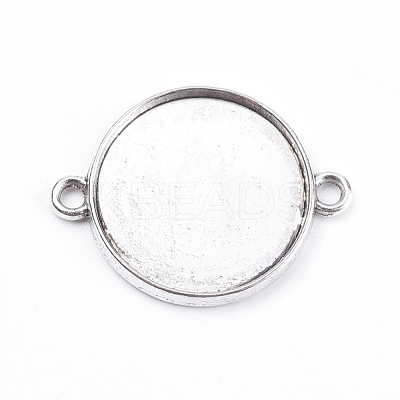 Tibetan Style Cabochon Connector Settings TIBE-A124178-AS-LF-1