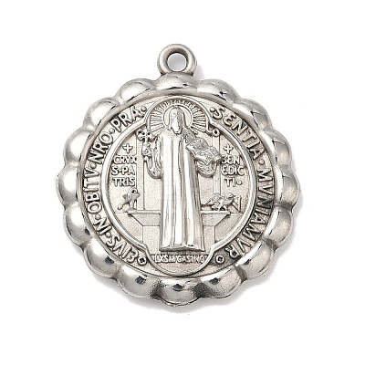 304 Stainless Steel Pendants STAS-G371-02P-02-1