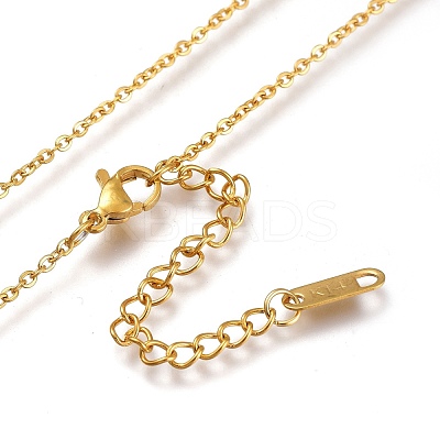 304 Stainless Steel Pendant Necklaces NJEW-I240-11B-1