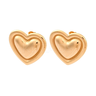304 Stainless Steel Stud Earrings EJEW-K311-01G-1