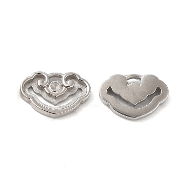 Non-Tarnish 304 Stainless Steel Pendant Rhinestone Settings STAS-F284-20P-1