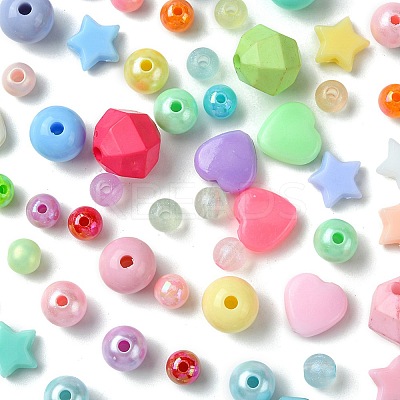 DIY Acrylic Beaded Stretch Bracelets Jewelry Kit DIY-FS0005-71-1