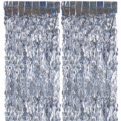 Plastic Foil Fringe Curtains DIY-WH20011-33A-1