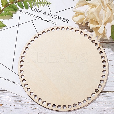 Cedar Wooden Basket Bottoms WOOD-WH0098-58-1