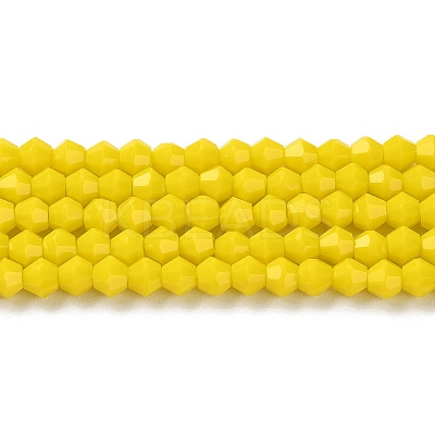 Opaque Solid Color Imitation Jade Glass Beads Strands EGLA-A039-P4mm-D05-1