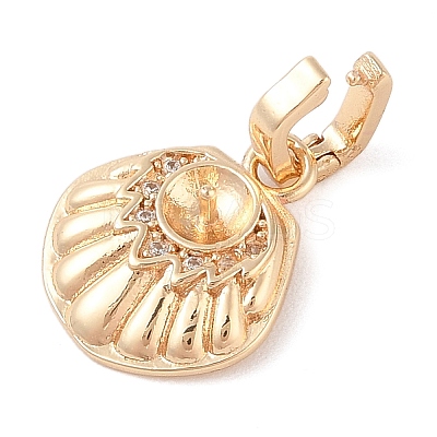Brass Micro Pave Cubic Zirconia Pendant Bails LS-KK-N256-17A-G-1