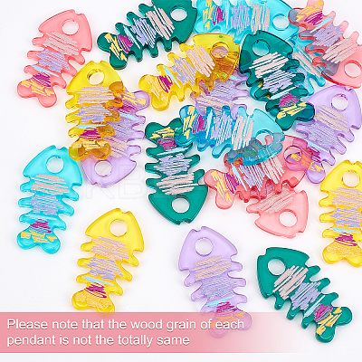 Fishbone Dangle Earrings DIY Making Kits DIY-OC0008-05-1