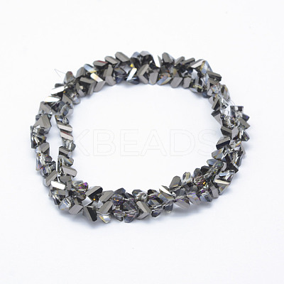 Electroplate Glass Beads Strands EGLA-J143-B-HP02-1