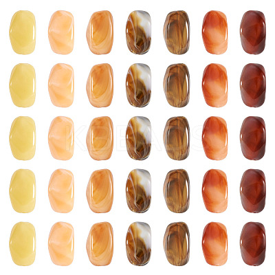 30pcs 5 colors Opaque Acrylic Beads CRES-TA0001-36-1