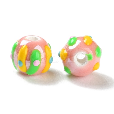 Handmade Porcelain Beads Strands PORC-L078-01J-1