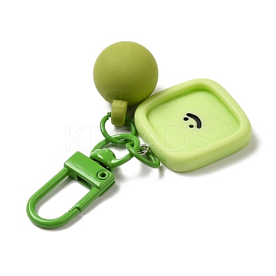 Cartoon Smiling Face Acrylic Pendant Keychain LS-KEYC-D017-01D-1