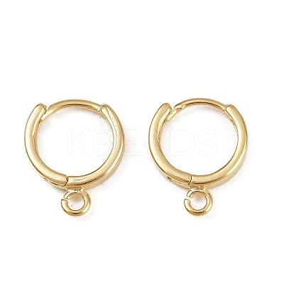 Brass Hoop Earring Findings X-KK-P310-26B-G-1