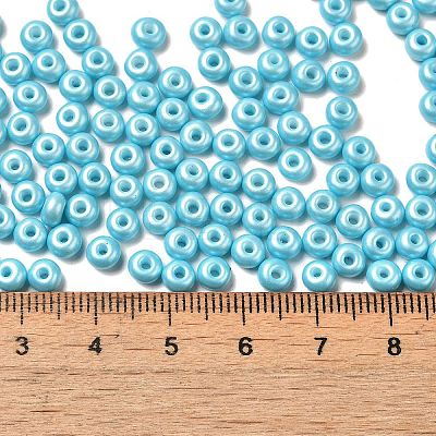 Baking Paint Luster Glass Seed Beads SEED-B001-04A-03-1