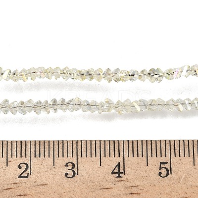 Electroplate Transparent Glass Beads Strands EGLA-P061-04C-AB17-1
