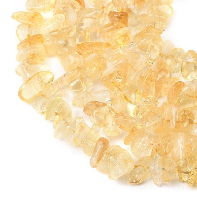Heated Natural Citrine Beads Strands G-P622-A05-02-1