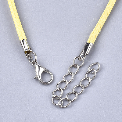 Waxed Cord Necklace Making X-NCOR-T001-62-1