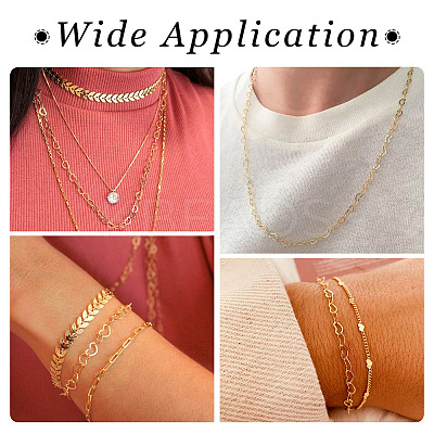 Brass Heart Link Chain Bracelet & Necklace with 304 Stainless Steel Lobster Claw Clasps SJEW-TA0001-03-1