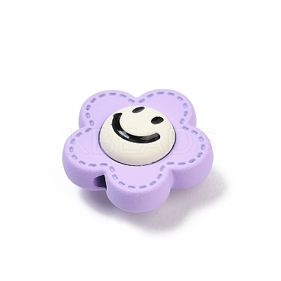 Spray Painted Alloy Beads PALLOY-S038-14C-1
