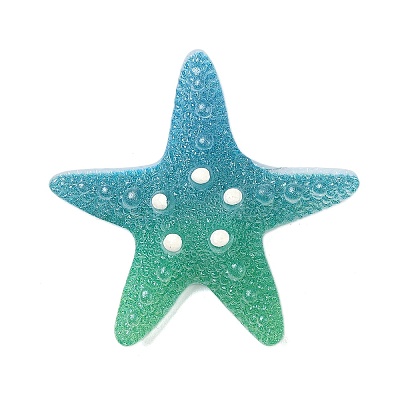 Gradient Color Opaque Resin Decoden Cabochons CRES-P036-01B-05-1