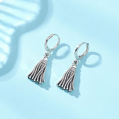 Tibetan Style Alloy Leverback Earrings EJEW-JE06910-1
