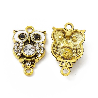 Alloy Rhinestone Connector Charms FIND-C019-10AG-01-1