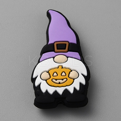 Gnome Food Grade Eco-Friendly Silicone Focal Beads SIL-WH0012-042C-1