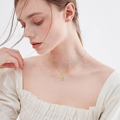 8Pcs 2 Style Brass Micro Pave Clear Cubic Zirconia Pendants KK-DC0003-41-1