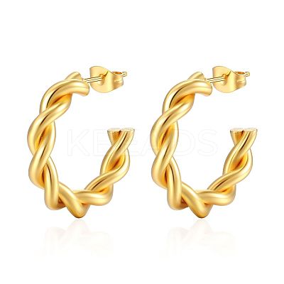 Stainless Steel Stud Earrings PW-WG26121-01-1