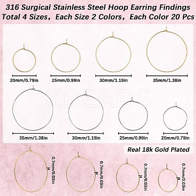160Pcs 8 Style 316 Surgical Stainless Steel Wine Glass Charms Rings STAS-SC0007-27-1