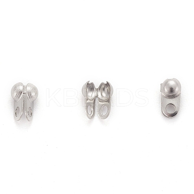 Tarnish Resistant 304 Stainless Steel Bead Tips X-STAS-R063-20-1