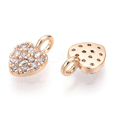 Brass Micro Pave Cubic Zirconia Charms X-KK-P157-14G-01-NF-1