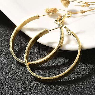 304 Stainless Steel Hoop Earrings for Women EJEW-C096-43G-02-1