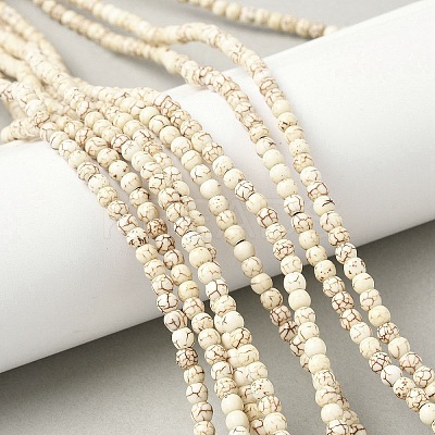 Synthetic Magnesite Beads Strands G-R016-A01-4mm-1