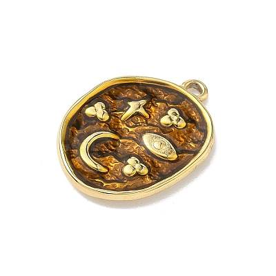 304 Stainless Steel Enamel Pendants STAS-G371-04G-01-1