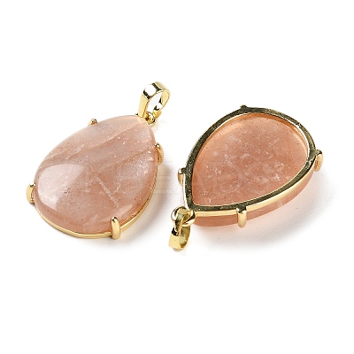 Natural Sunstone Pendants G-U002-01G-E-1