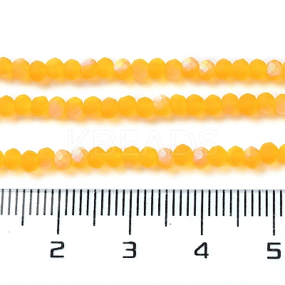 Imitation Jade Glass Beads Strands EGLA-A034-T2mm-MB05-1
