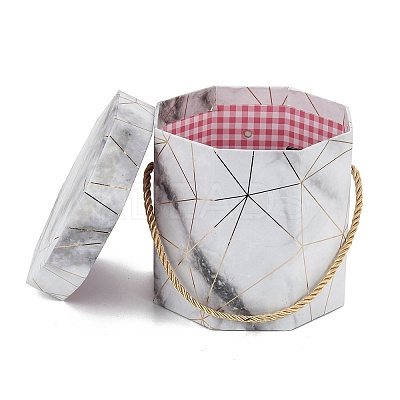 Valentine's Day Marble Texture Pattern Paper Gift Boxes CON-C005-02C-01-1