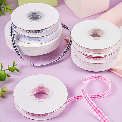 10 Yards Flat Polycotton(Polyester Cotton) Ribbon OCOR-TAC0030-01F-1