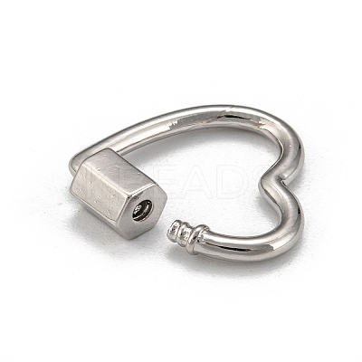 Brass Screw Carabiner Lock Charms LS-KK-T047-04P-1