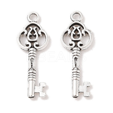Tibetan Style Alloy Skeleton Key Pendants LS-X-TIBEP-Q043-014-RS-1